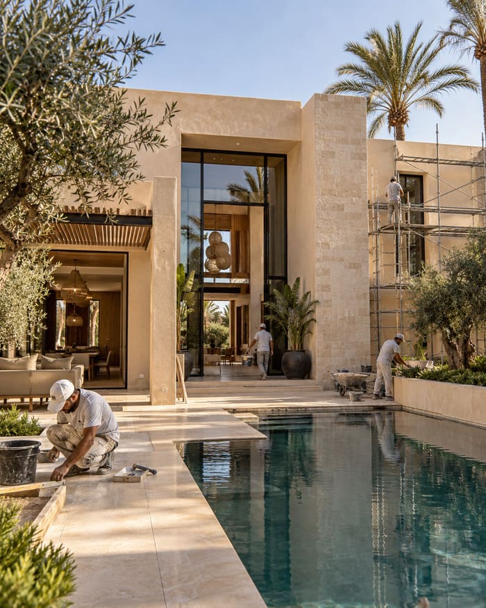 rénovation villa marrakech
